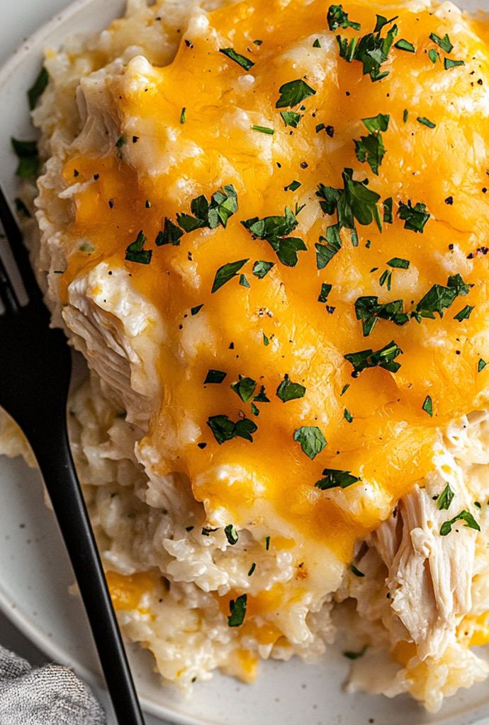 cheesy chicken and rice casserole recipe