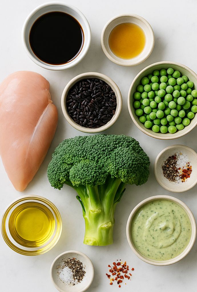 chicken and black rice recipes ingredients