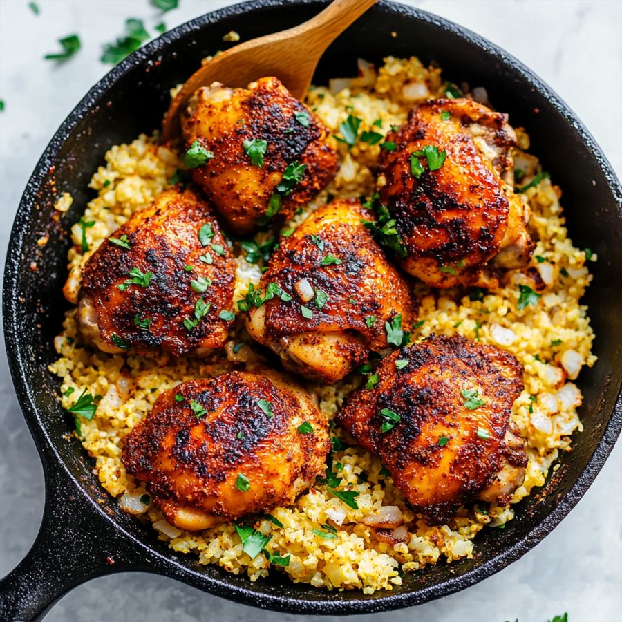 chicken and cauliflower rice​