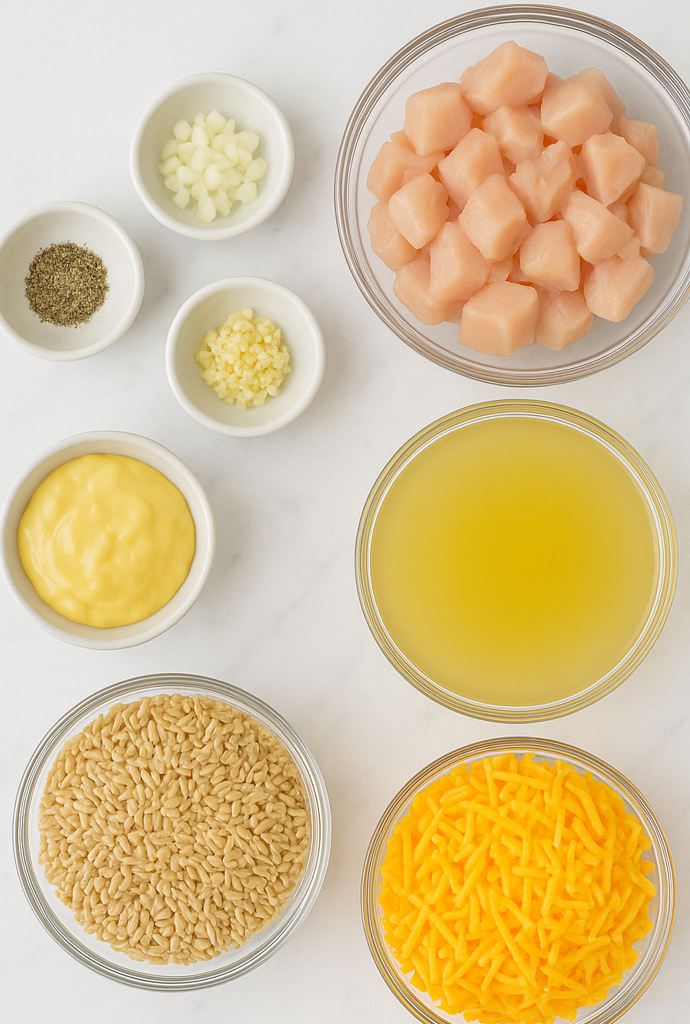 chicken and rice crockpot recipe ingredients​