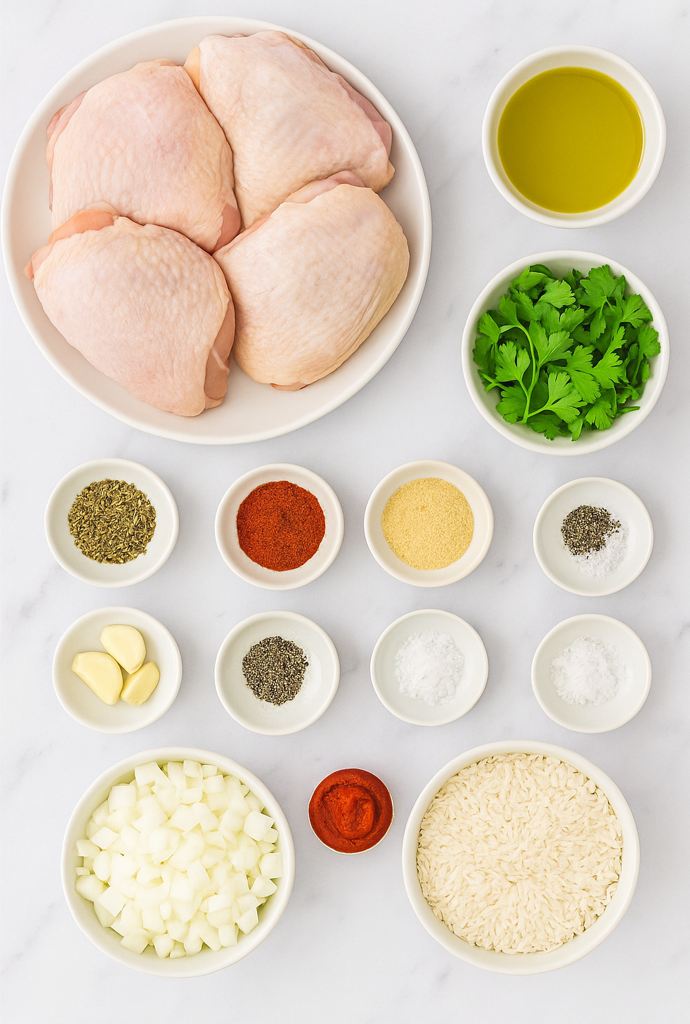 chicken red rice ingredients