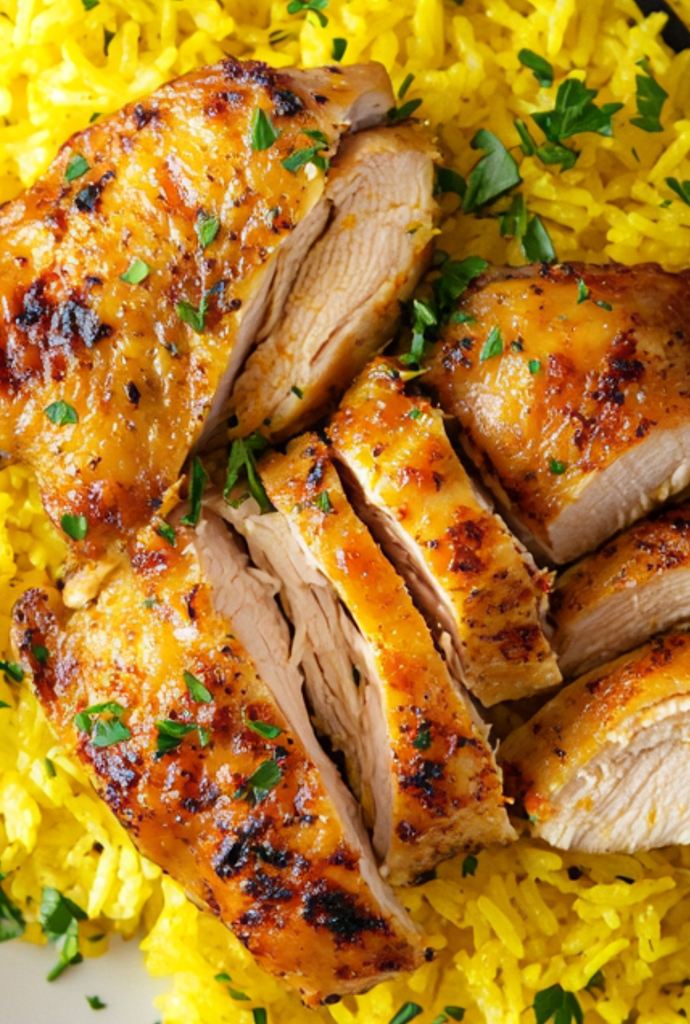 chicken thigh and rice