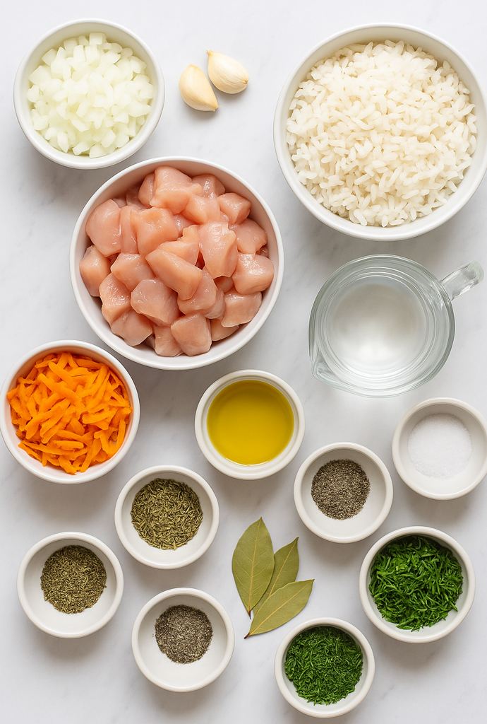 instant pot chicken and rice ingredients