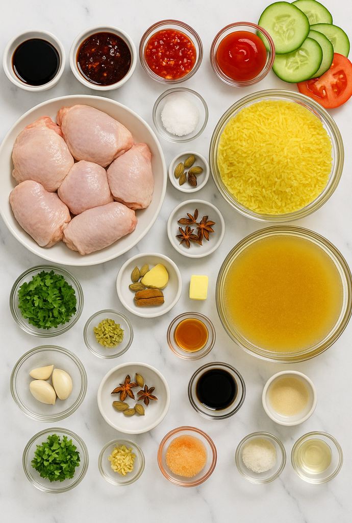 malay chicken rice recipe ingredients