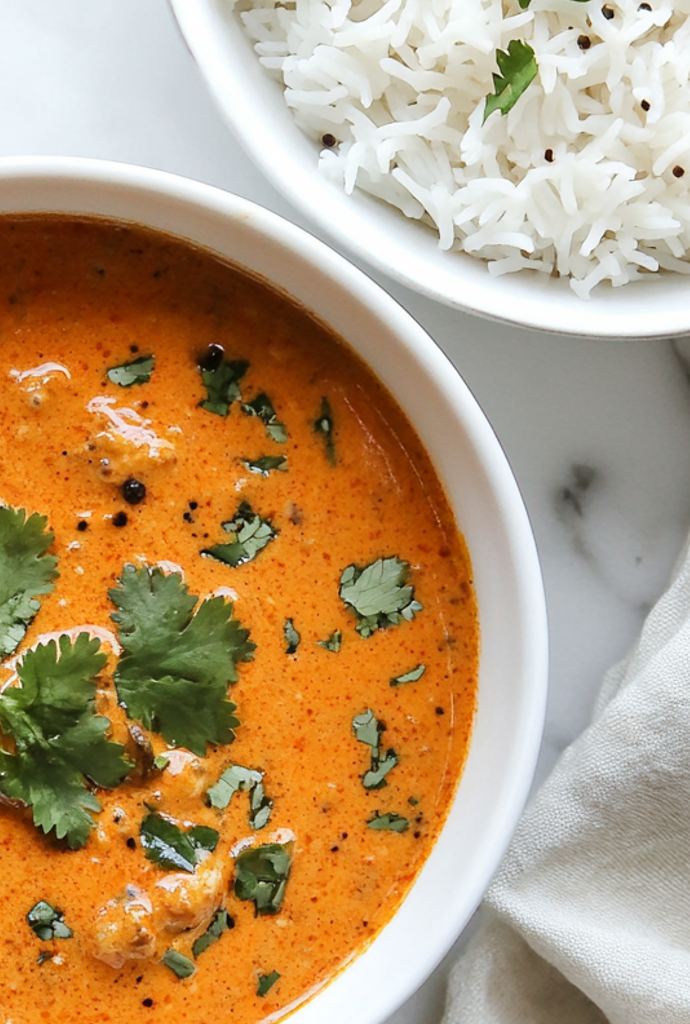 rice with butter chicken recipe