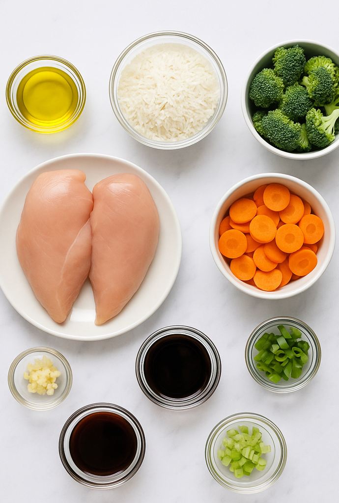 teriyaki chicken and rice​ ingredients