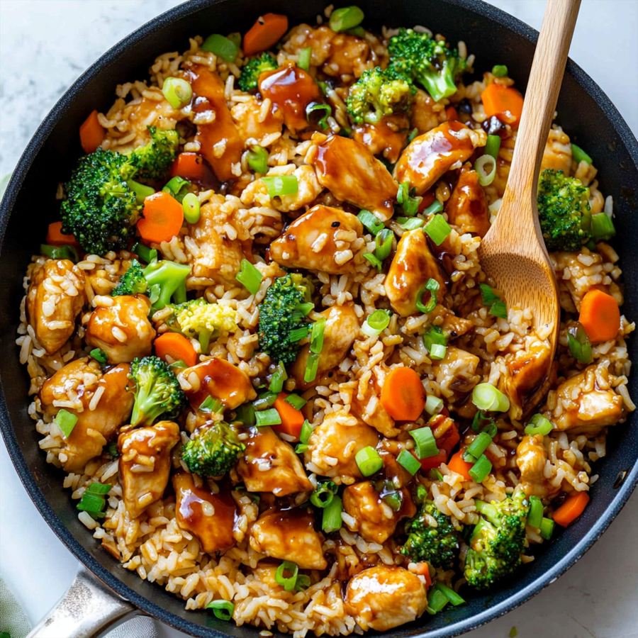 teriyaki chicken and rice​