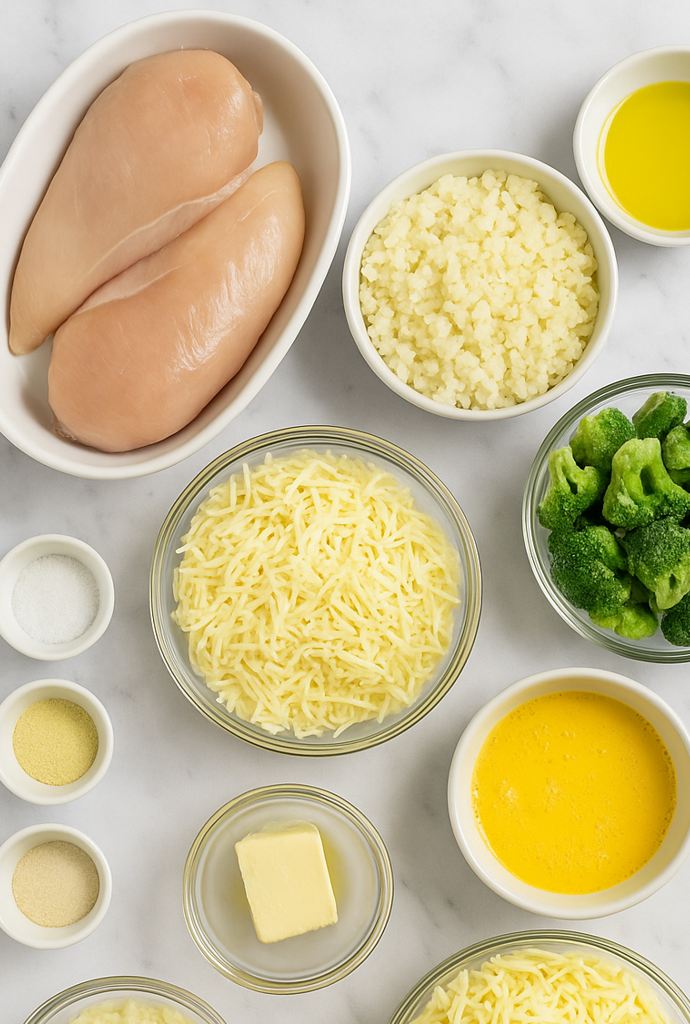 chicken and cauliflower rice casserole ingredients