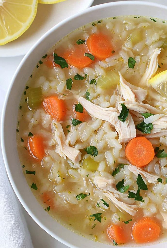 chicken lemon rice soup recipes