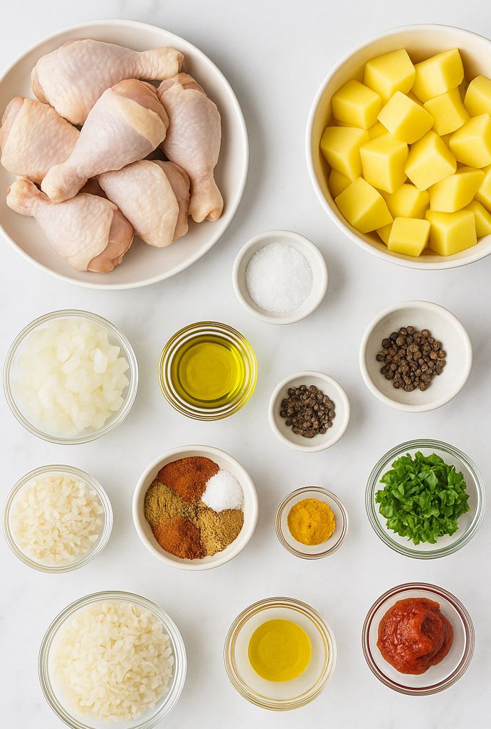 chicken rice potatoes ingredients
