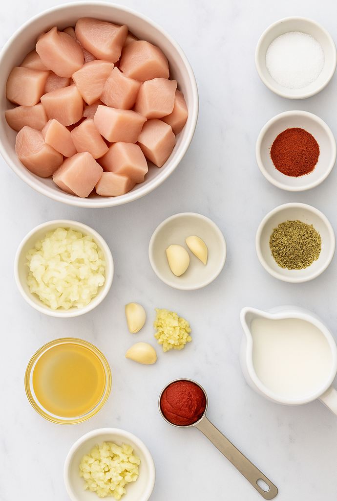 coconut chicken and rice ingredients