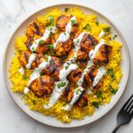 halal chicken over rice