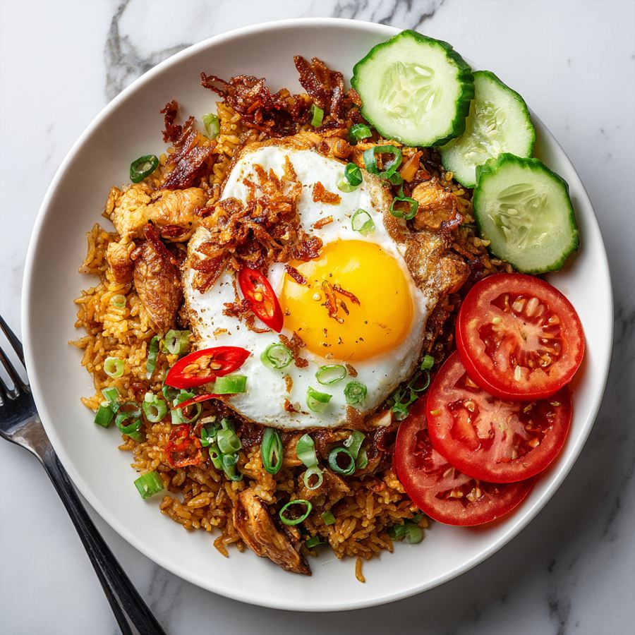 indonesian chicken fried rice