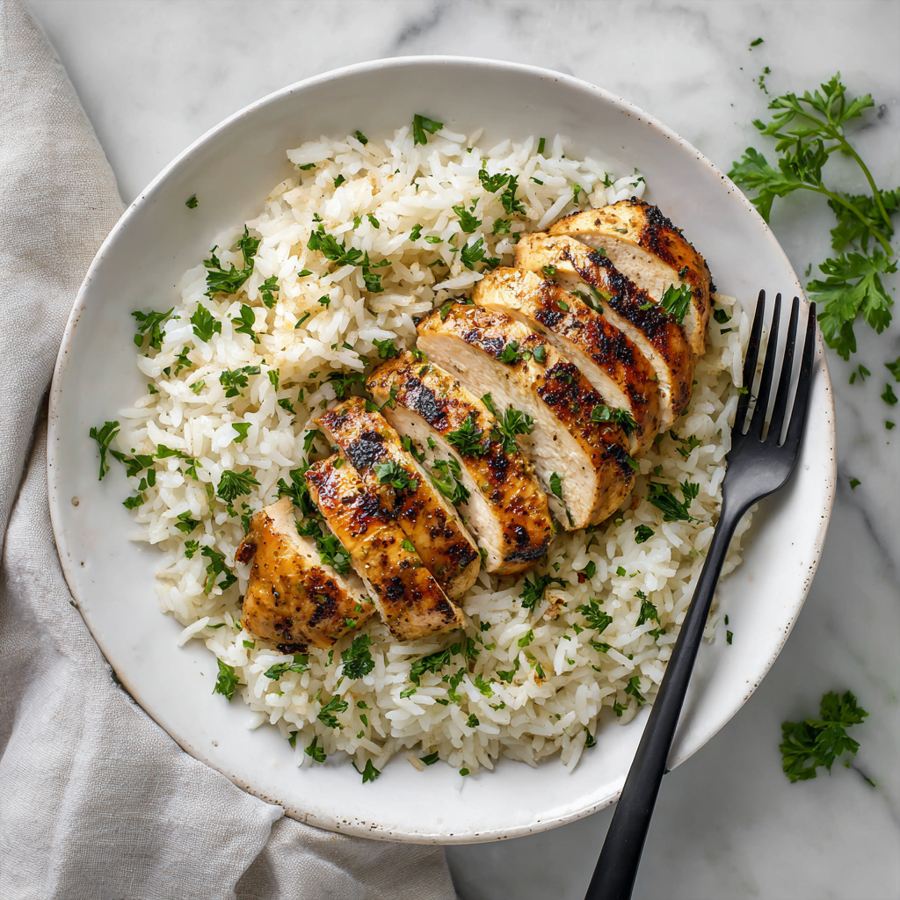 rice grilled chicken​