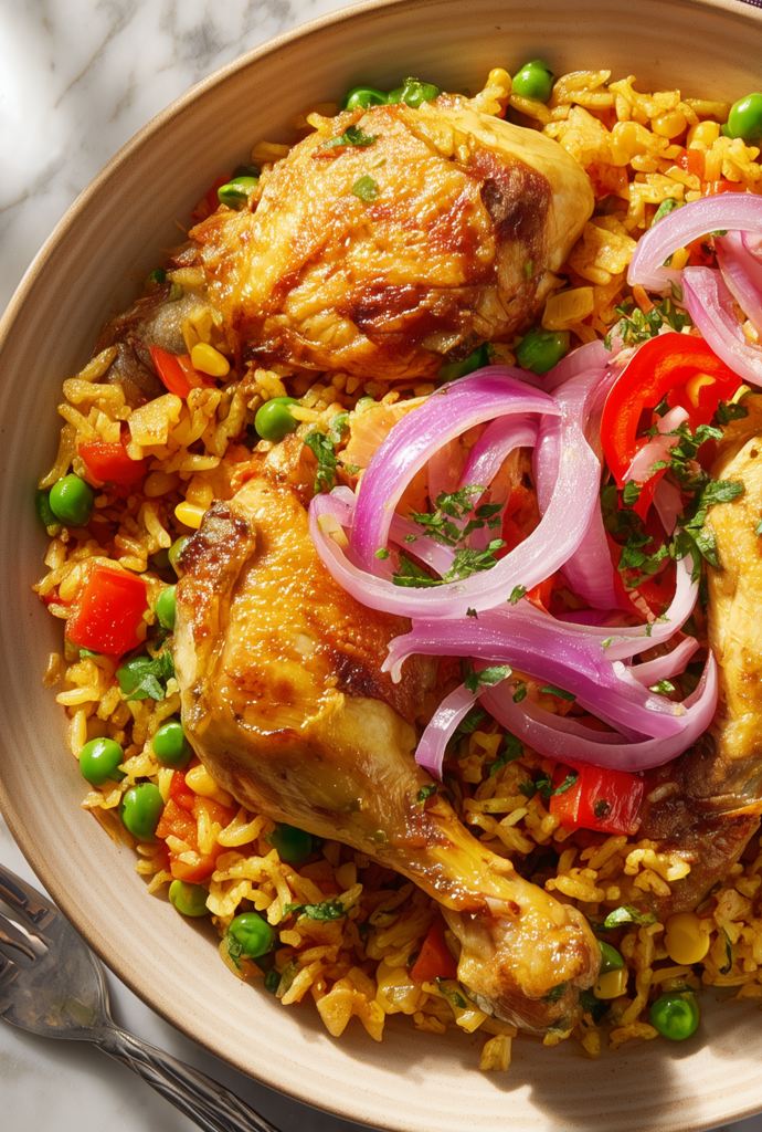arroz con pollo peruano recipe