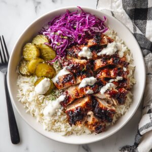bbq grilled chicken and rice