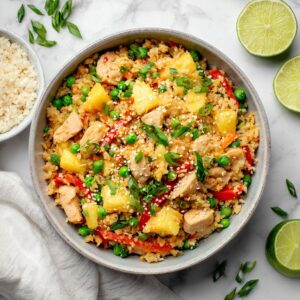 chicken and pineapple fried rice