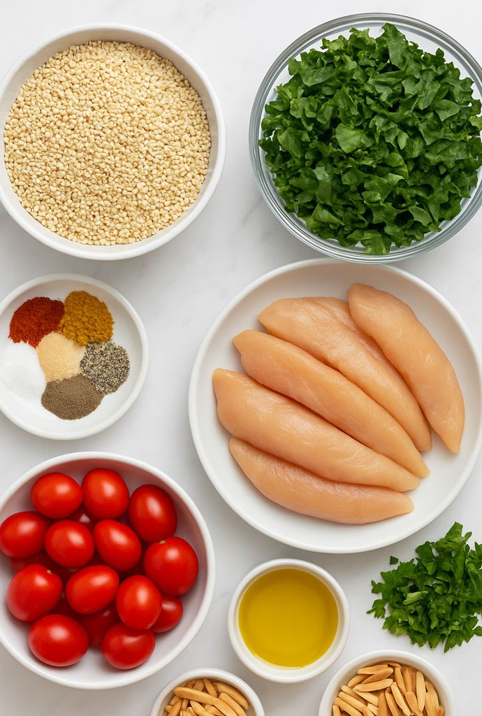 chicken and quinoa rice bowl ingredients