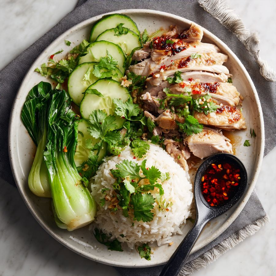 chicken and rice in rice cooker