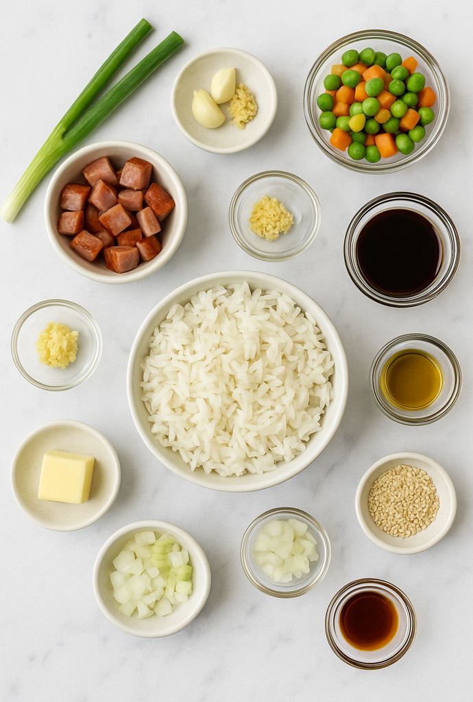 chicken fried rice no egg ingredients