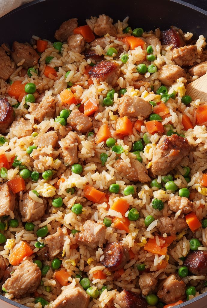 chicken fried rice no egg recipe