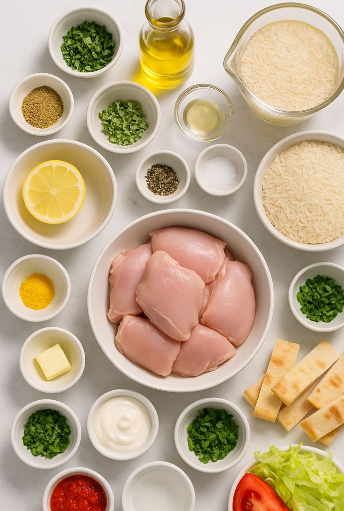 chicken over rice halal ingredients