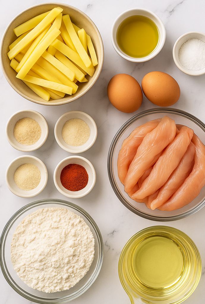 chicken tenders and fries ingredients