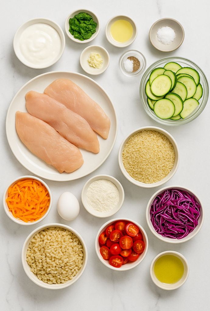 crispy chicken rice bowl ingredients