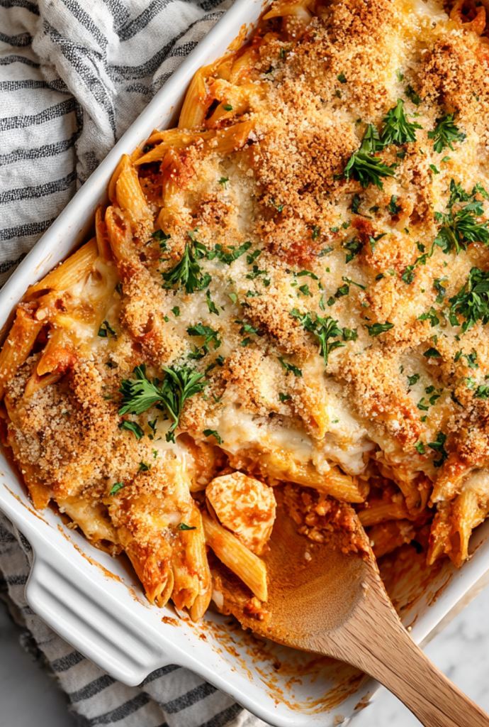 dump-and-bake chicken parmesan casserole recipe