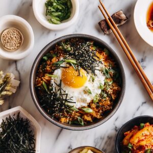 kimchi chicken fried rice