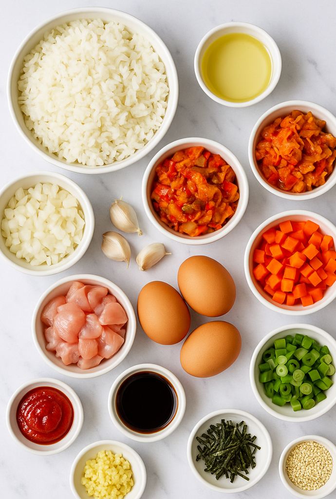kimchi chicken fried rice ingredients