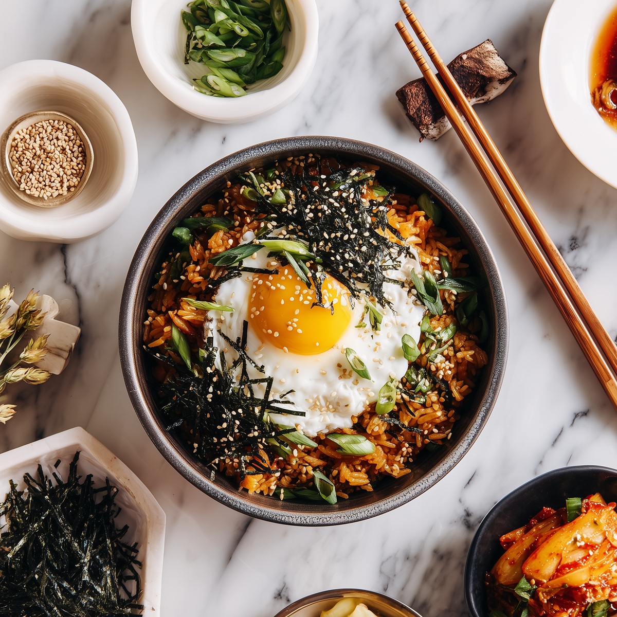 kimchi chicken fried rice