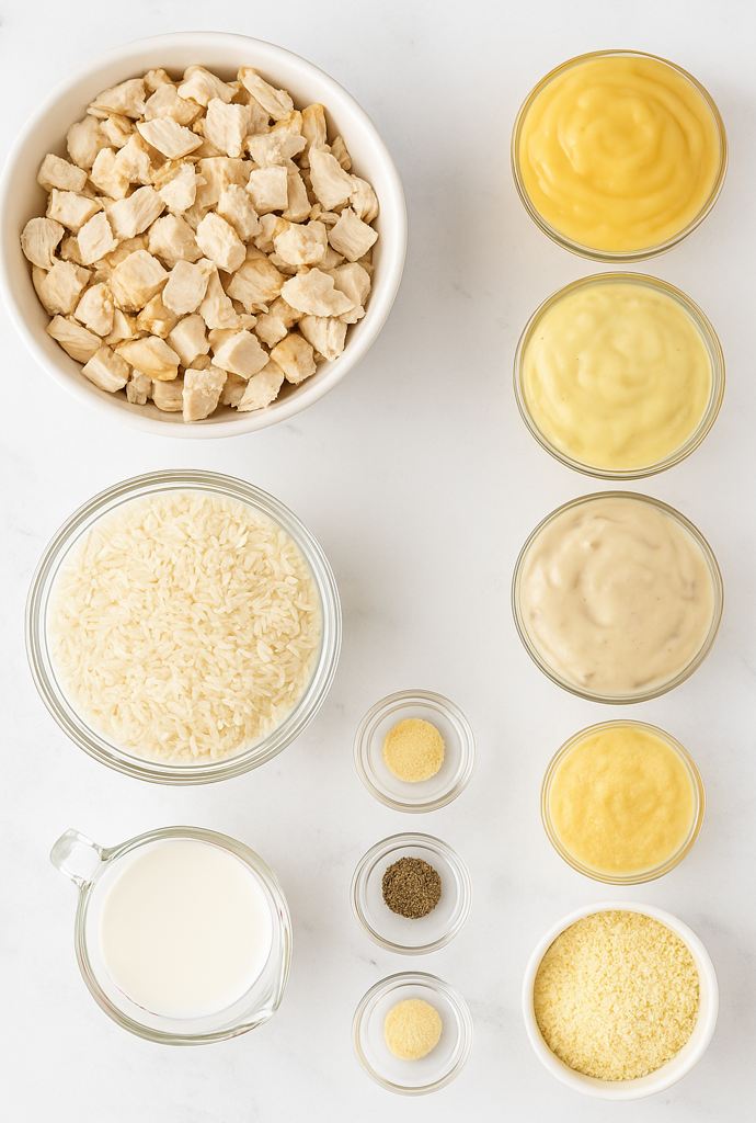 old fashioned chicken and rice casserole ingredients