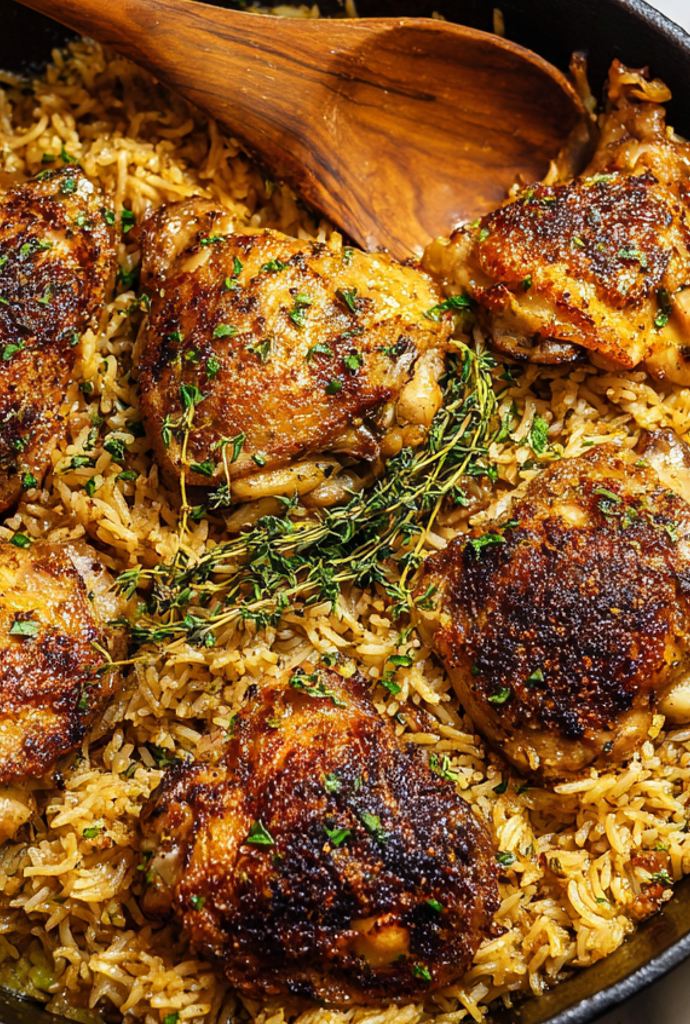 one pan chicken and rice dinner recipe