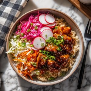 sweet-and-sour chicken bowls