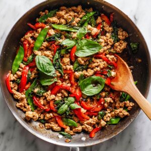 thai basil chicken with jasmine rice