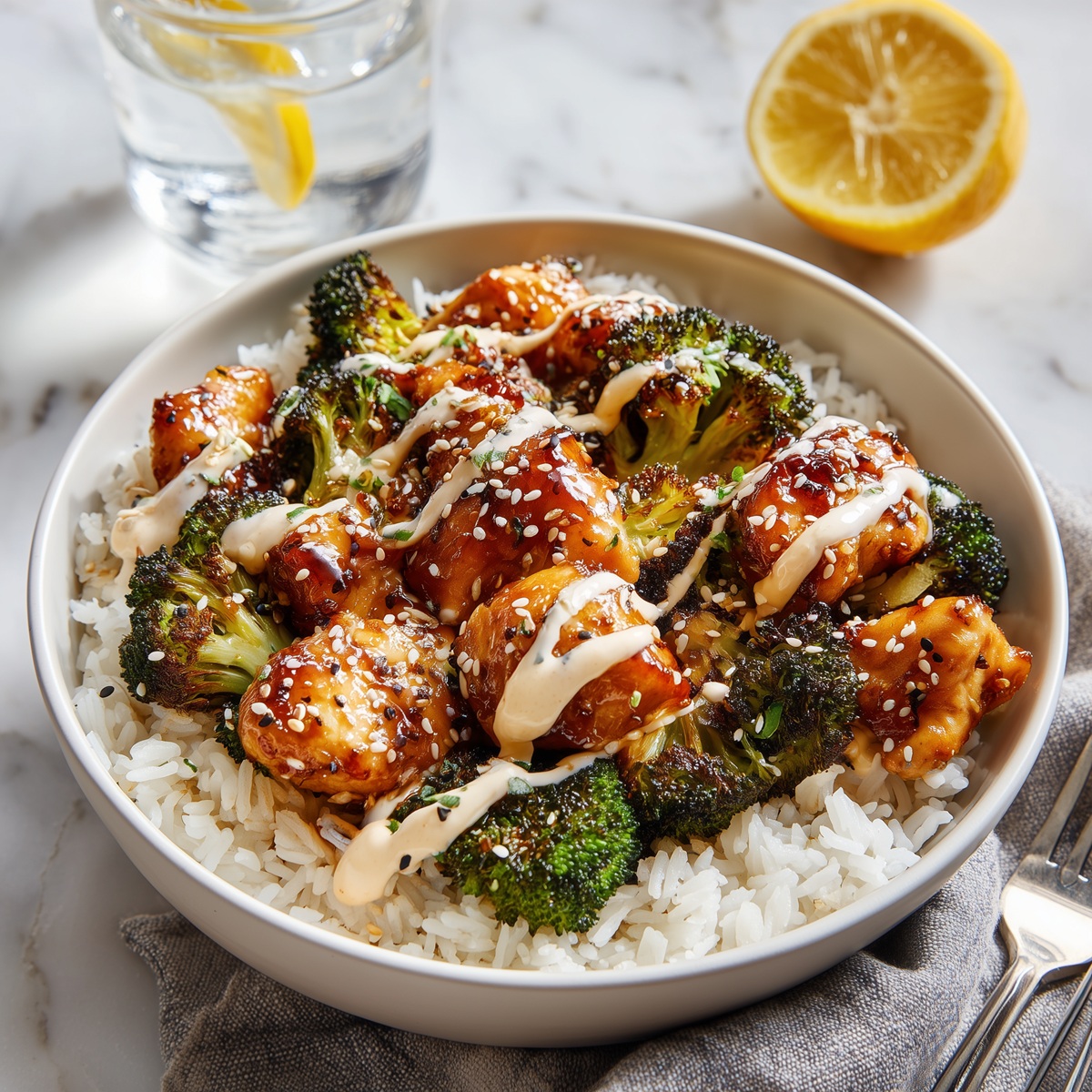 Chicken and rice bowl