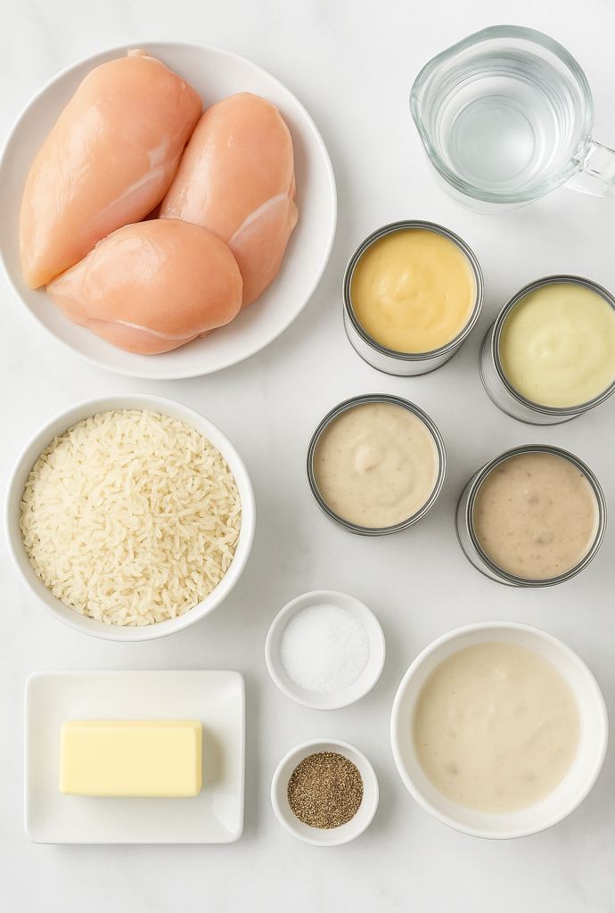 Chicken and rice casserole ingredients