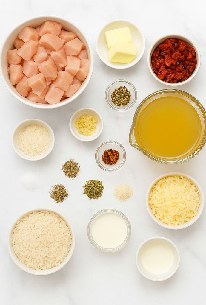 Marry Me Chicken and Rice Ingredients