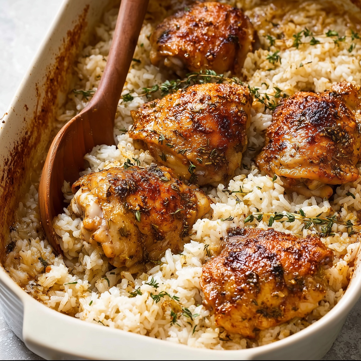 Oven-Baked Chicken and Rice
