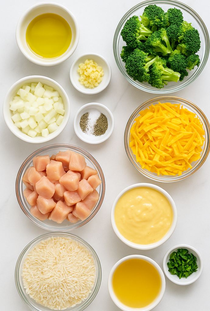 Chicken broccoli rice casserole ingredients
