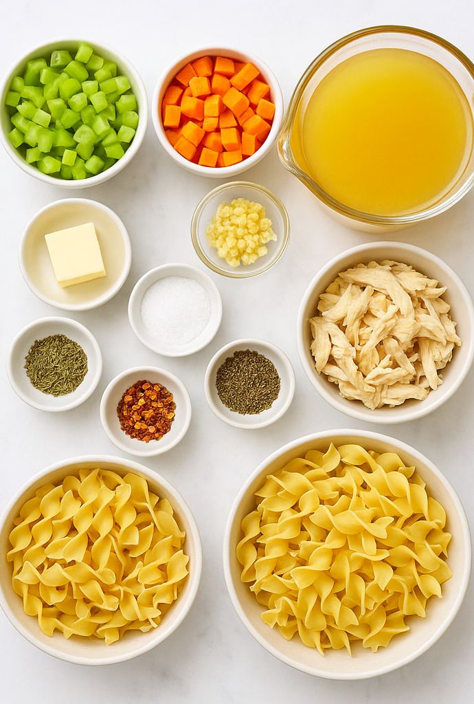 Chicken noodle soup recipe​ ingredients