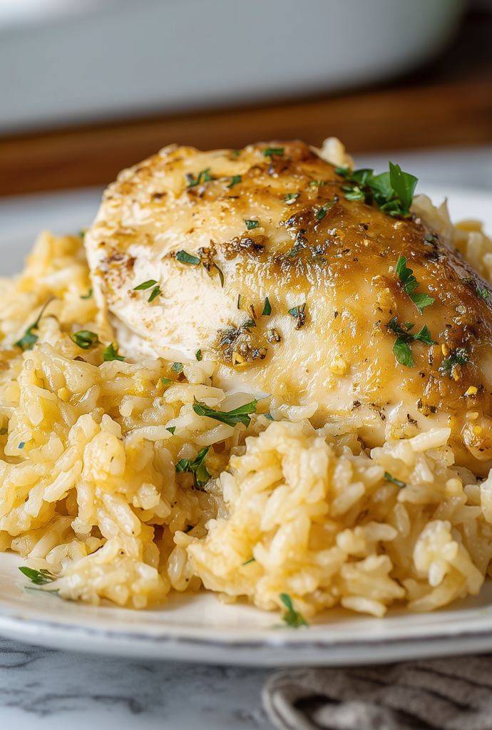 No-peek chicken and rice recipe