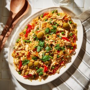slow cooker arroz con pollo