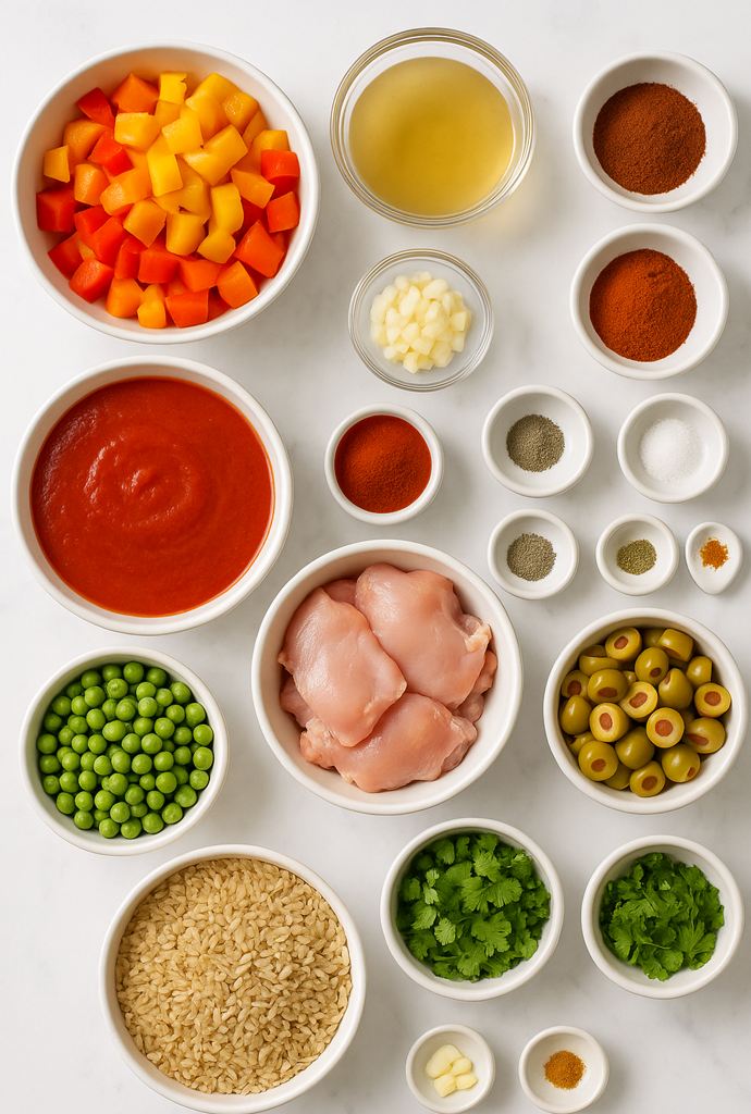 slow cooker arroz con pollo ingredients
