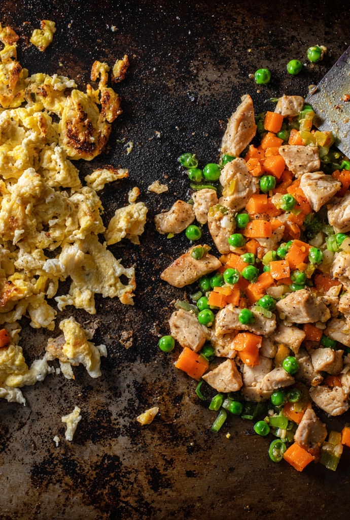 Chicken Fried Rice on Blackstone Ingredients
