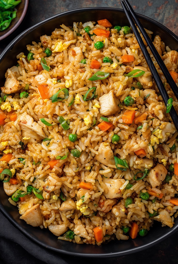 Chicken Fried Rice on Blackstone Recipe
