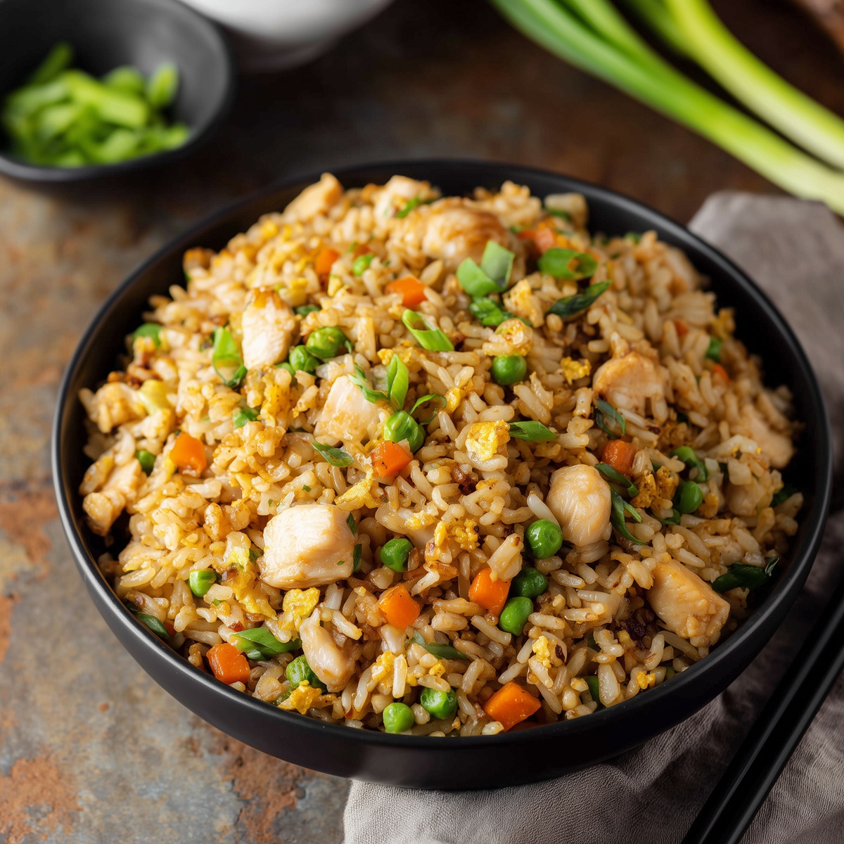 Chicken Fried Rice on Blackstone