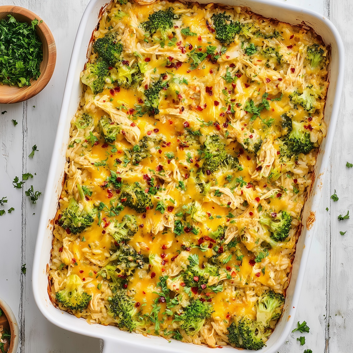 Healthy Chicken Broccoli Rice Casserole