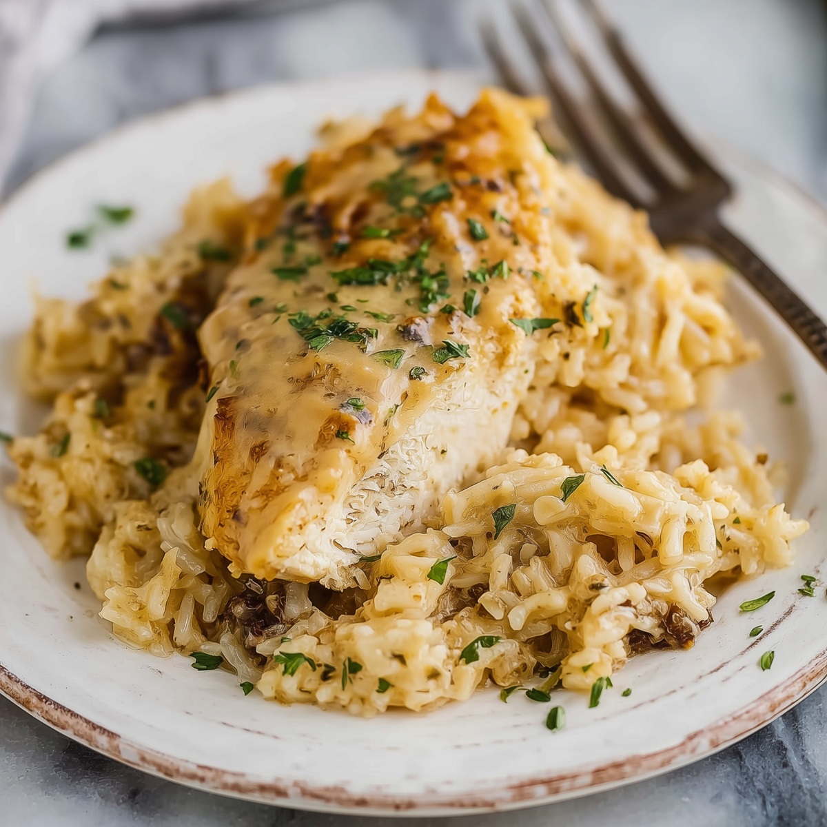 No Peek Chicken and Rice Casserole